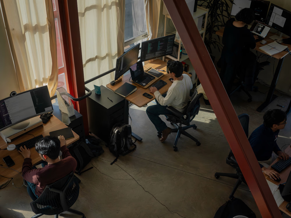 Northline Technologies team collaborating in a Canadian office